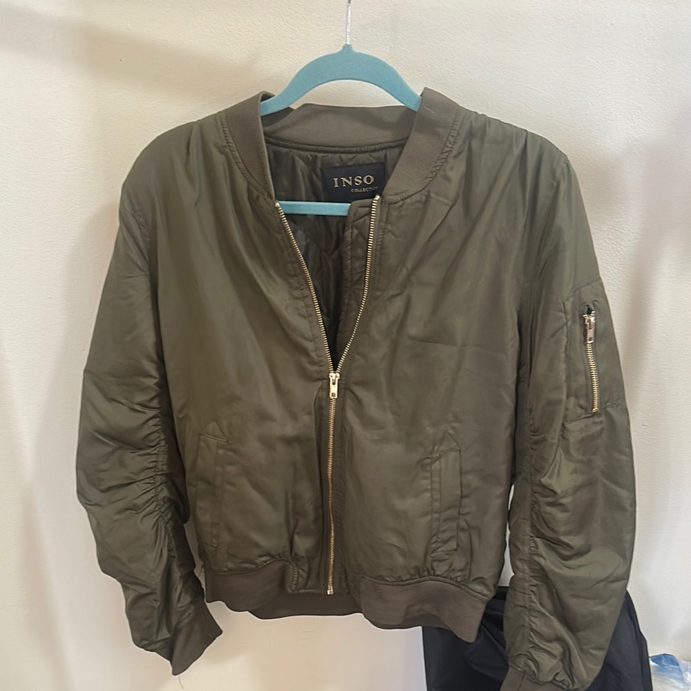 INSO Olive Bomber Jacket